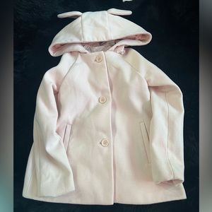 Little girls Bardot pea coat